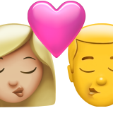 Baiser - Femme : teint moyen à clair, Homme : sans teint pour Apple iOS 26.4