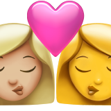 Kiss - Woman: Medium-Light Skin Tone, Woman: No Skin Tone for Apple iOS 26.4