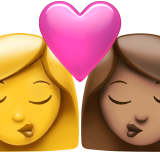 Kiss - Woman: No Skin Tone, Woman: Medium Skin Tone for Apple iOS 26.4