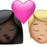 Kus: Vrouw, Persoon, Donkere huidskleur, Medium-lichte huidskleur voor Apple iOS 26.4