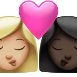 Beso: Mujer, Mujer, Tono De Piel Claro Medio, Tono De Piel Oscuro para Apple iOS 26.4