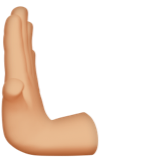 Χέρι που σπρώχνει προς τα αριστερά: Μεσαίου-ανοιχτός τόνος δέρματος για Apple iOS 26.4