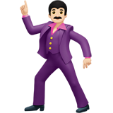 Người đàn ông đang khiêu vũ: màu da sáng cho Apple iOS 26.4