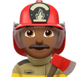 Man Firefighter: Medium-Dark Skin Tone para Apple iOS 26.4