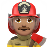 Manlig brandman: mellanfärgad hy för Apple iOS 26.4