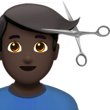 Pria potong rambut: warna kulit gelap untuk Apple iOS 26.4