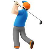 Homem Golfista: Pele Clara para Apple iOS 26.4
