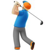 Homem Golfista: Pele Morena Clara para Apple iOS 26.4