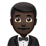 Homme En Smoking: Peau Foncée pour Apple iOS 26.4