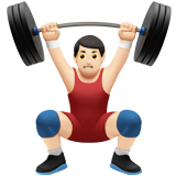 Homem Levantando Peso: Pele Clara para Apple iOS 26.4