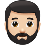 Homme Barbu: Peau Claire pour Apple iOS 26.4