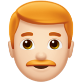 Homem: Pele Clara, Cabelo Vermelho para Apple iOS 26.4