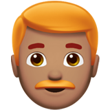 Homme: Peau Légèrement Mate, Cheveux Roux pour Apple iOS 26.4