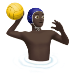 Joueur De Water-Polo: Peau Foncée pour Apple iOS 26.4