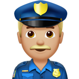 Policial Homem: Pele Morena Clara para Apple iOS 26.4