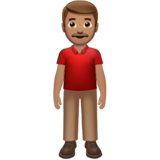 Homme Debout: Peau Légèrement Mate pour Apple iOS 26.4