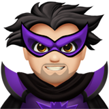 Mężczyzna superłotr: karnacja jasna dla Apple iOS 26.4