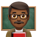 Man Teacher: Medium-Dark Skin Tone for Apple iOS 26.4