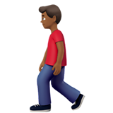 Homme Qui Marche: Peau Mate pour Apple iOS 26.4