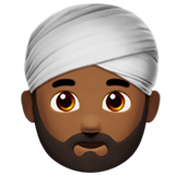 Homem Com Turbante: Pele Morena Escura para Apple iOS 26.4