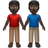 Dois Homens De Mãos Dadas: Pele Escura para Apple iOS 26.4