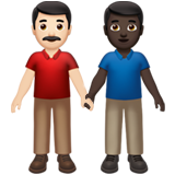 Deux Hommes Se Tenant La Main: Peau Claire, Peau Foncée pour Apple iOS 26.4