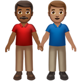 Due Uomini Che Si Tengono Per Mano: Carnagione Abbastanza Scura, Carnagione Olivastra per Apple iOS 26.4