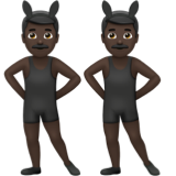 <p>Laki-laki dengan Telinga Kelinci: Warna Kulit Gelap</p> untuk Apple iOS 26.4