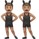 Homens com orelhas de coelho festejando, tipo 4 para Apple iOS 26.4