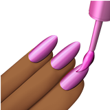 Poles kuku: warna kulit gelap-sedang untuk Apple iOS 26.4