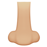 Nez: Peau Moyennement Claire pour Apple iOS 26.4