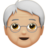 Lanjut usia: warna kulit cerah-sedang untuk Apple iOS 26.4