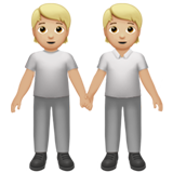 Deux Personnes Se Tenant La Main: Peau Moyennement Claire pour Apple iOS 26.4