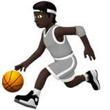 Pessoa Jogando Basquete: Pele Escura para Apple iOS 26.4