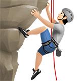 Person som klättrar: ljus hy för Apple iOS 26.4