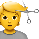 Pessoa Cortando O Cabelo para Apple iOS 26.4