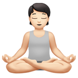 Pessoa Na Posição De Lótus: Pele Clara para Apple iOS 26.4