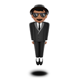 Osoba v obleku Levitující: Střední odstín pleti pro Apple iOS 26.4