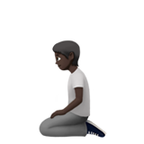 Orang berlutut: warna kulit gelap untuk Apple iOS 26.4