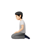 Diz çöken kişi: açık cilt tonu için Apple iOS 26.4