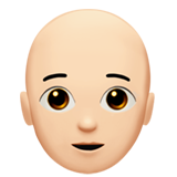 Pessoa: Pele Clara, Careca para Apple iOS 26.4