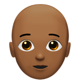 Взрослый: темный тон кожи без волос для Apple iOS 26.4