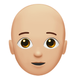 Adulte: Peau Moyennement Claire, Chauve pour Apple iOS 26.4