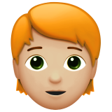 Yetişkin: orta açık cilt tonu kızıl saç için Apple iOS 26.4