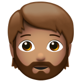 Homem: Barba: Pele Morena para Apple iOS 26.4