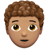 Persona Adulta: Tono De Piel Medio, Pelo Rizado para Apple iOS 26.4