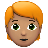 Dewasa: warna kulit sedang, rambut merah untuk Apple iOS 26.4