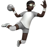 Orang bermain bola tangan: warna kulit gelap untuk Apple iOS 26.4