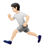Person Running: Light Skin Tone for Apple iOS 26.4