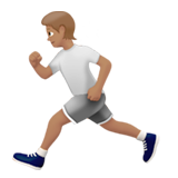 Pessoa Correndo: Pele Morena para Apple iOS 26.4